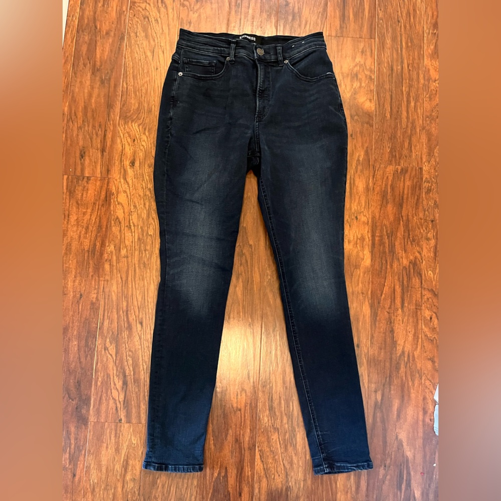 EUC Express Perfect Curves High Rise Legging - Blue - Sz 8R